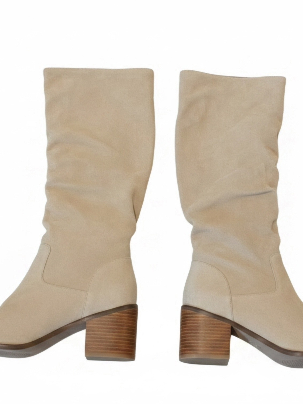 Kelsi Dagger Brooklyn Fawn Suede Slouch Tall Boots 10 NEW Boho Neutral Western